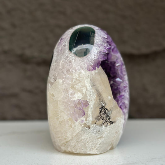 Large Uruguayan Quartz Geode Egg